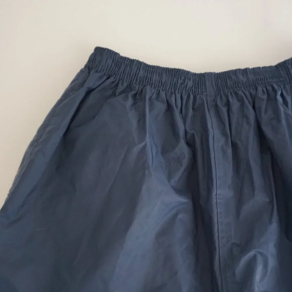 Vintage Wetskins Navy 100% Nylon Pvc Backing Waterproof Elastic Waist Pants XL - Picture 8 of 9